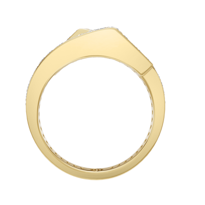 Yellow Gold-Poise Bypass Ring_view=FRONT
