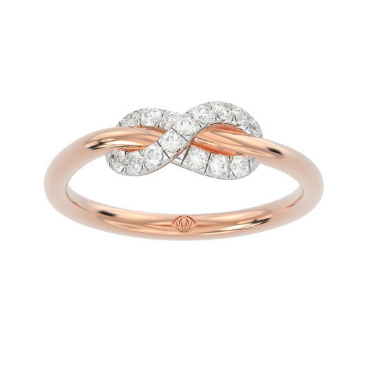 Pink Gold-Celestial Tapered Lab-Grown Diamond Ring_view=3DH