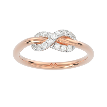 Pink Gold-Celestial Tapered Lab-Grown Diamond Ring_view=3DH