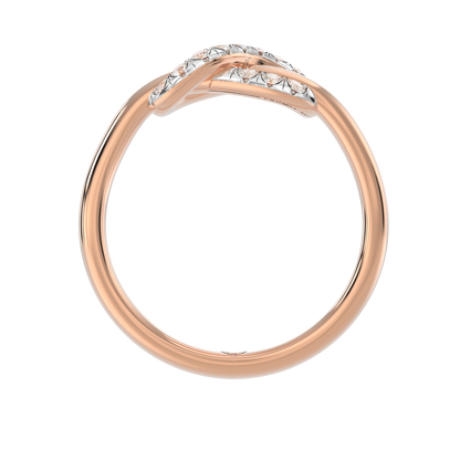 Pink Gold-Celestial Tapered Lab-Grown Diamond Ring_view=FRONT
