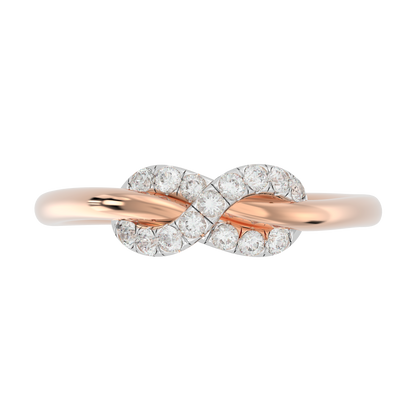 Pink Gold-Celestial Tapered Lab-Grown Diamond Ring_view=TOP