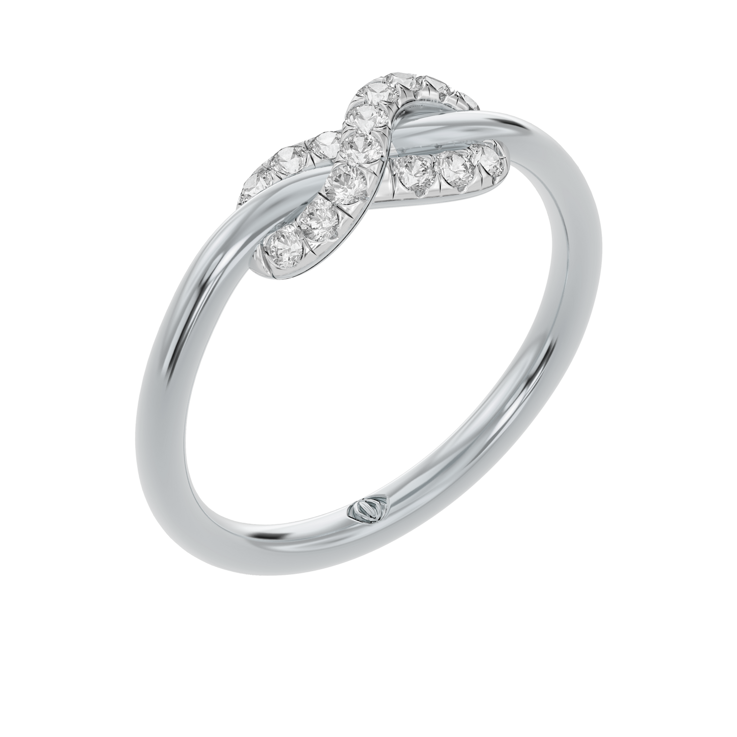 White Gold-Celestial Tapered Lab-Grown Diamond Ring_view=3DV