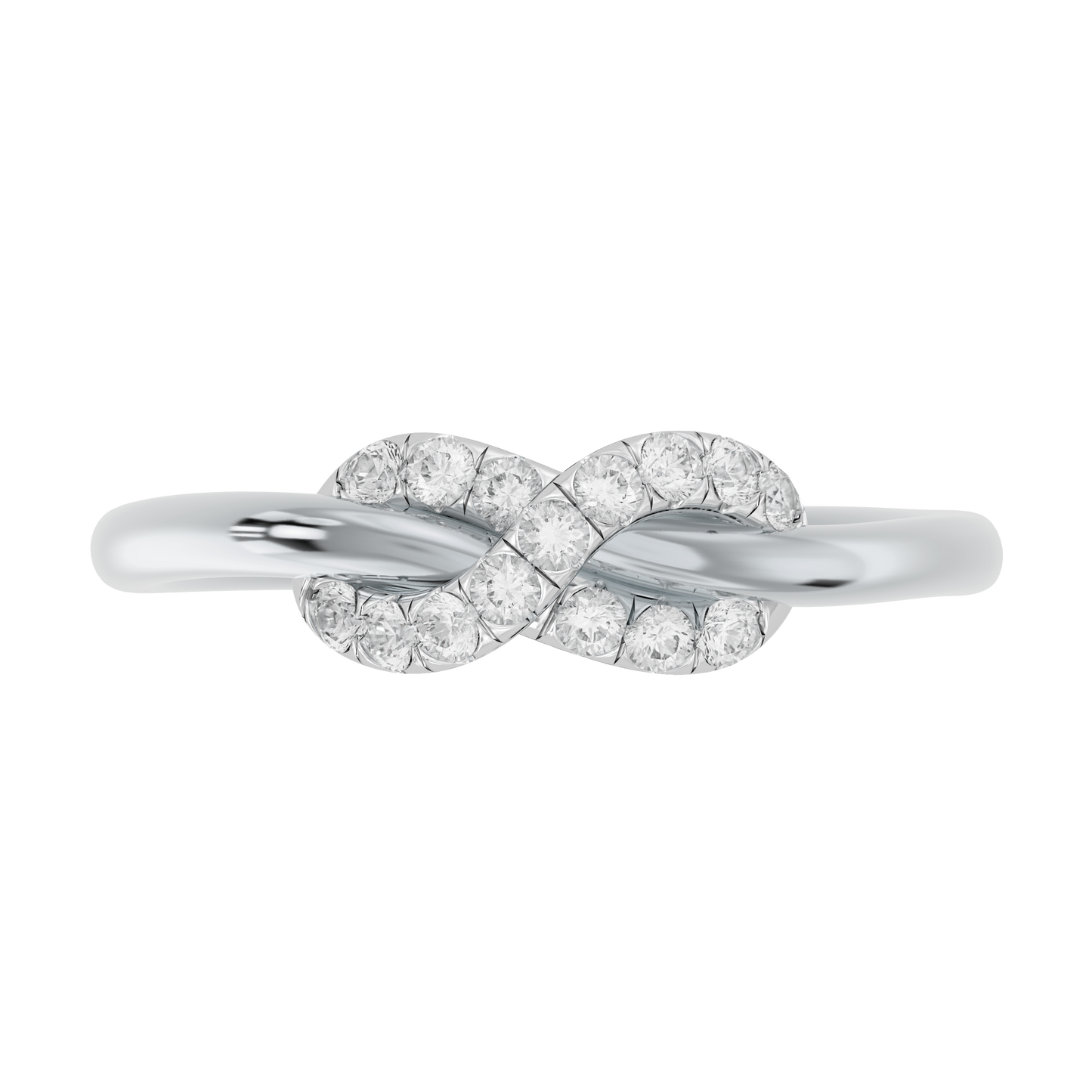 White Gold-Celestial Tapered Lab-Grown Diamond Ring_view=TOP