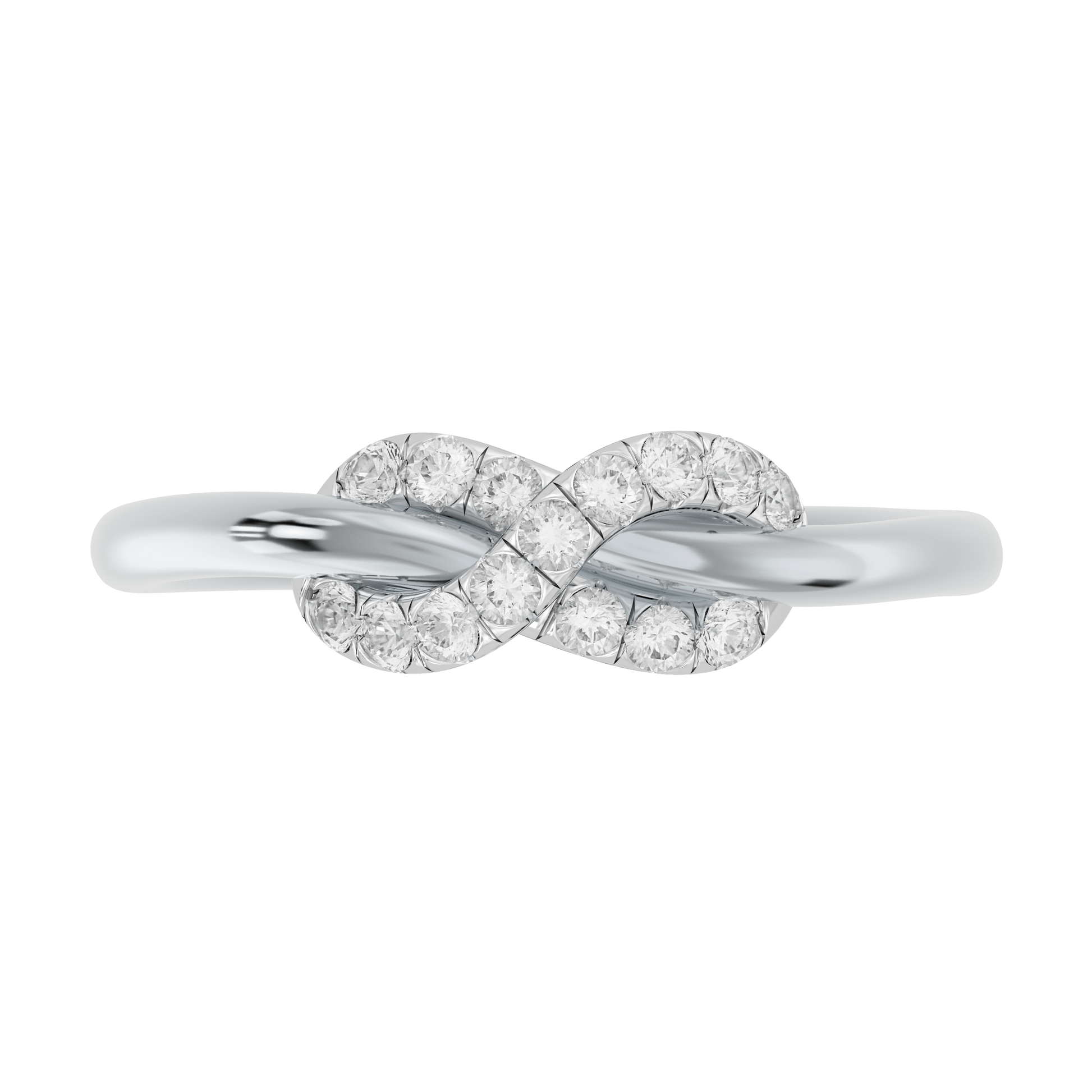 White Gold-Celestial Tapered Lab-Grown Diamond Ring_view=TOP