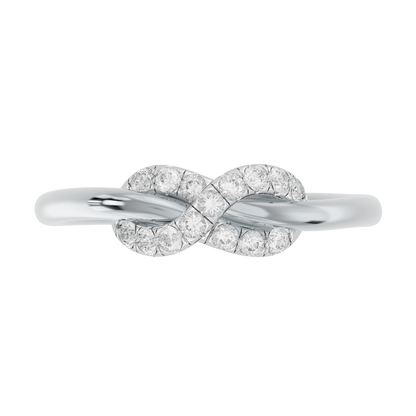White Gold-Celestial Tapered Lab-Grown Diamond Ring_view=TOP