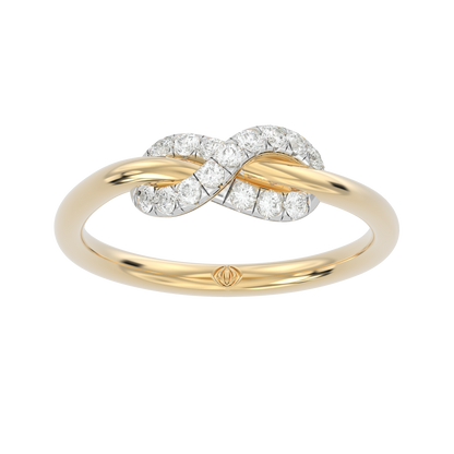 Yellow Gold-Celestial Tapered Lab-Grown Diamond Ring_view=3DH