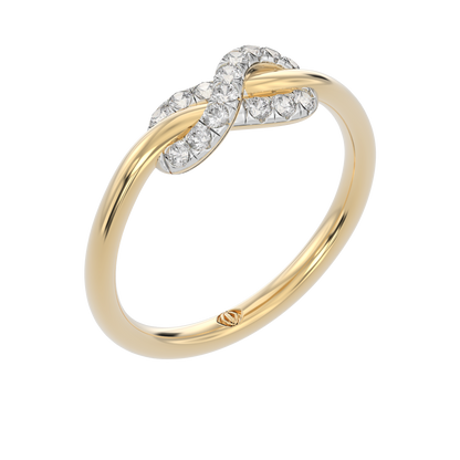 Yellow Gold-Celestial Tapered Lab-Grown Diamond Ring_view=3DV
