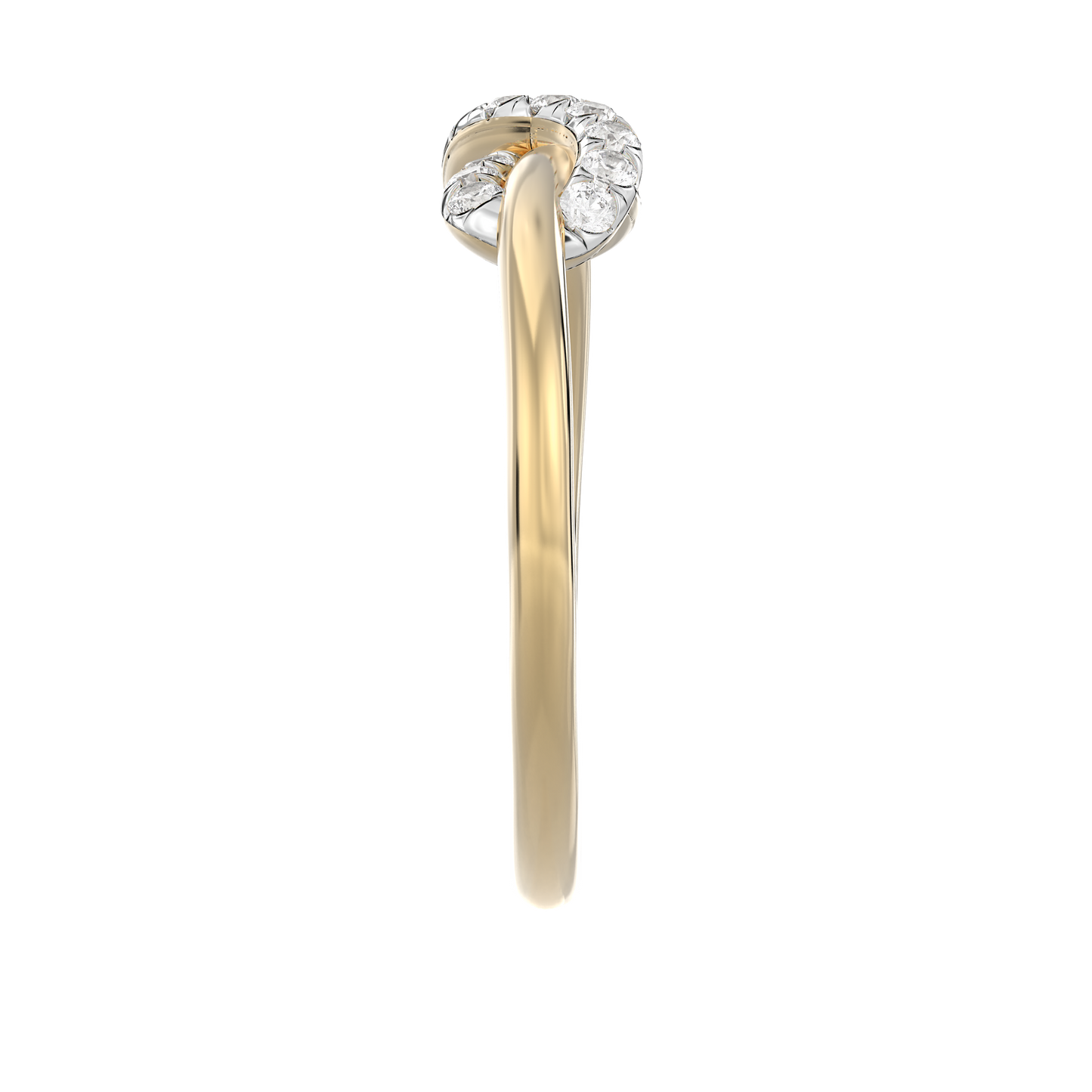 Yellow Gold-Celestial Tapered Lab-Grown Diamond Ring_view=SIDE
