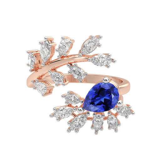 Pink Gold-Aurora Vintage-Inspired Lab-Grown Diamond Cocktail Ring_view=3DH