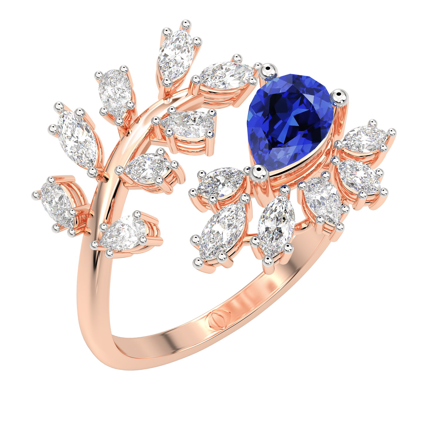 Pink Gold-Aurora Vintage-Inspired Lab-Grown Diamond Cocktail Ring_view=3DV