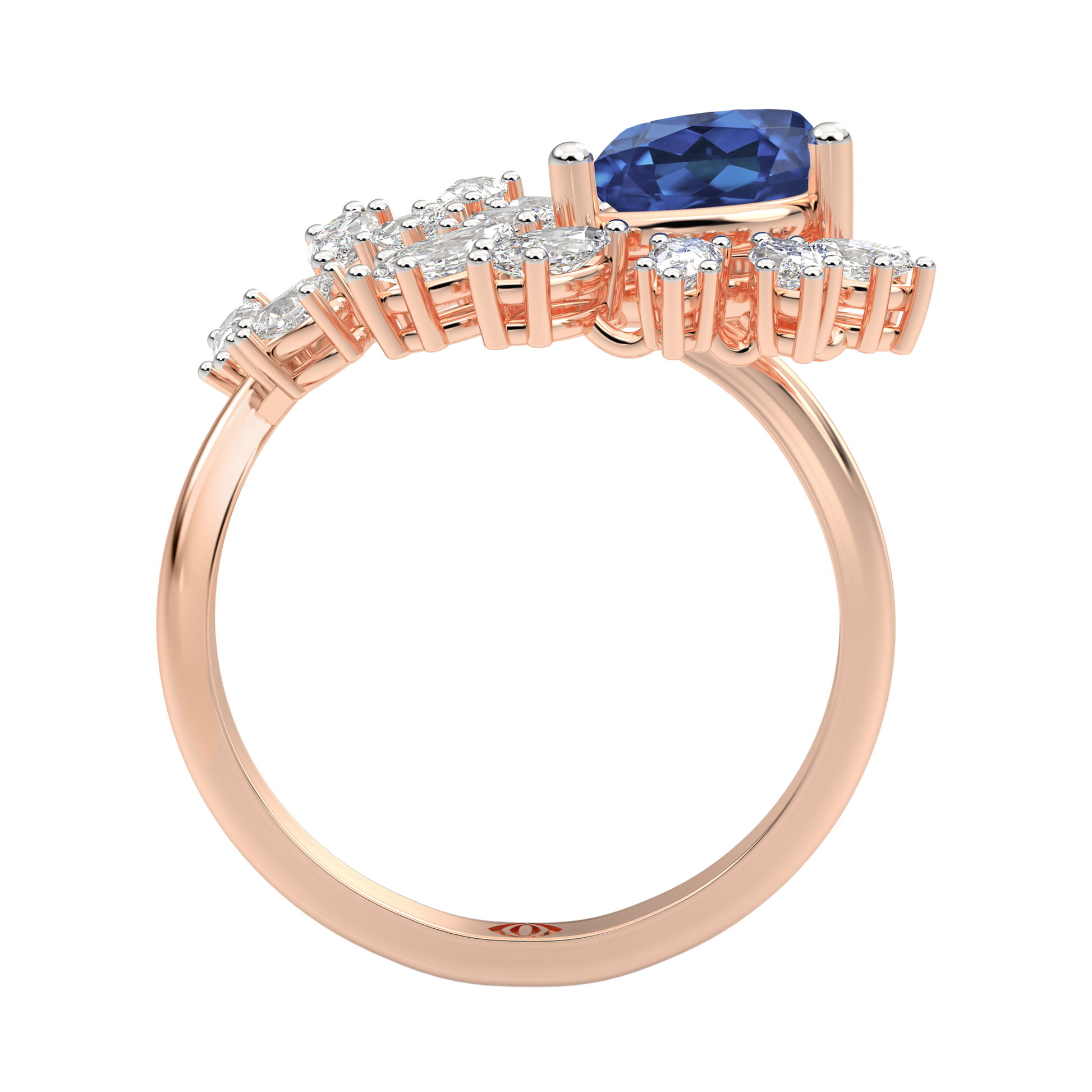 Pink Gold-Aurora Vintage-Inspired Lab-Grown Diamond Cocktail Ring_view=FRONT