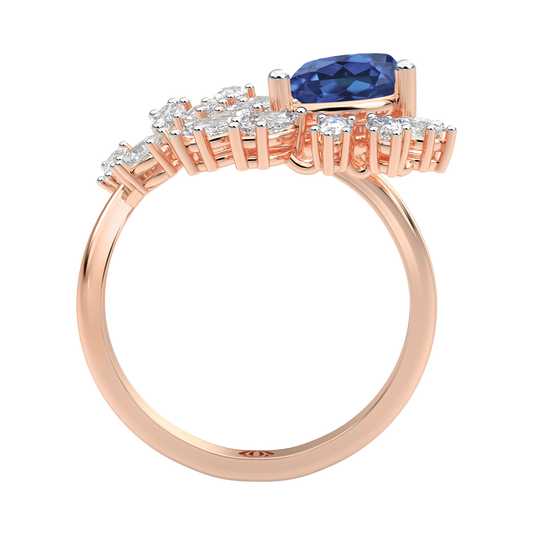 Pink Gold-Aurora Vintage-Inspired Lab-Grown Diamond Cocktail Ring_view=FRONT