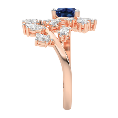 Pink Gold-Aurora Vintage-Inspired Lab-Grown Diamond Cocktail Ring_view=SIDE