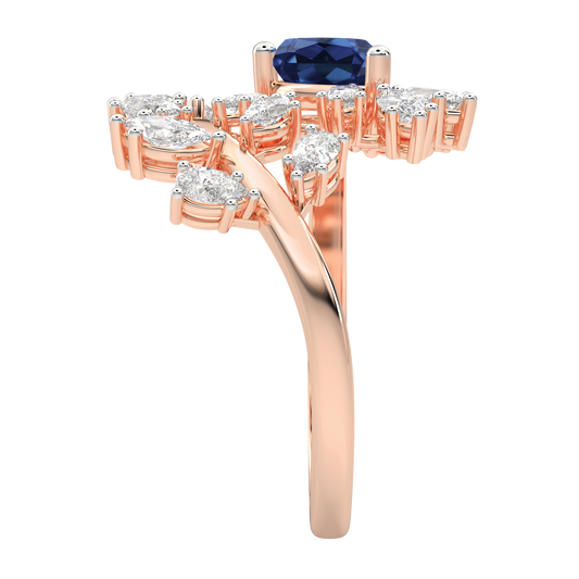 Pink Gold-Aurora Vintage-Inspired Lab-Grown Diamond Cocktail Ring_view=SIDE