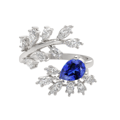 White Gold-Aurora Vintage-Inspired Lab-Grown Diamond Cocktail Ring_view=3DH