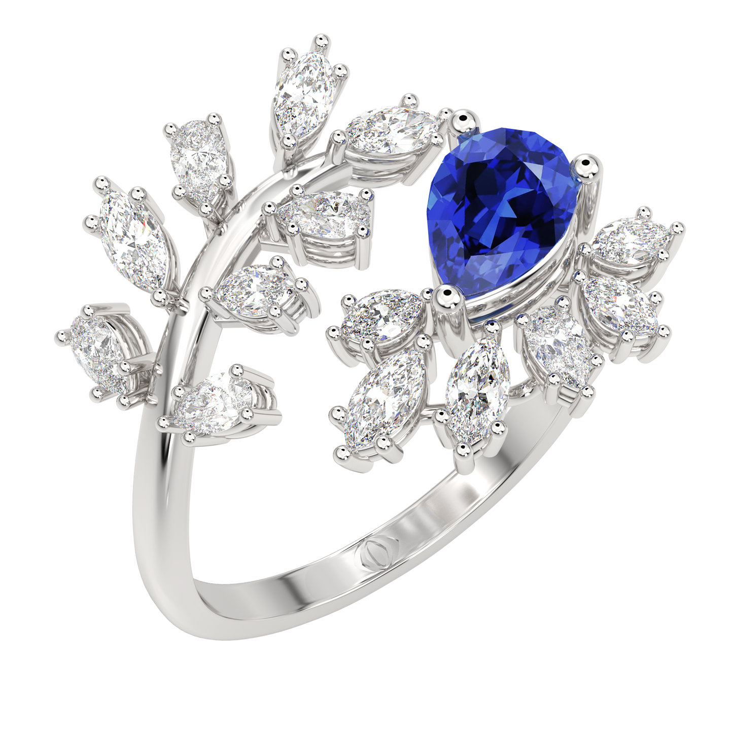 White Gold-Aurora Vintage-Inspired Lab-Grown Diamond Cocktail Ring_view=3DV