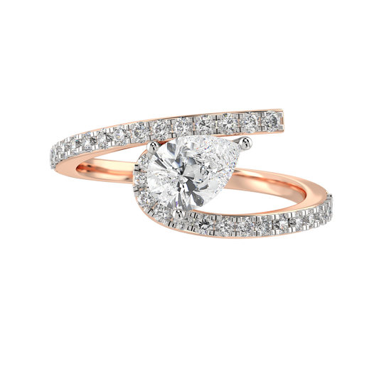 Pink Gold-Stardust Lab-Grown Diamond Cocktail Ring_view=TOP