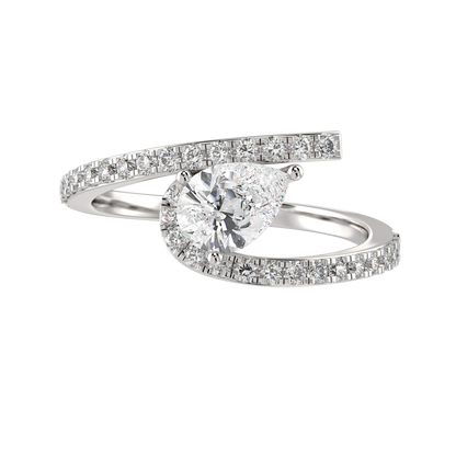 White Gold-Stardust Lab-Grown Diamond Cocktail Ring_view=TOP