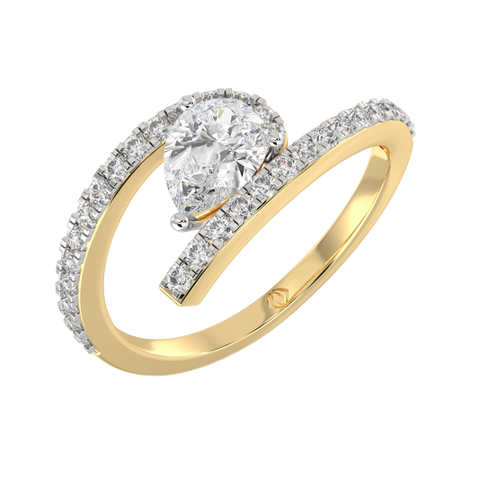 Yellow Gold-Stardust Lab-Grown Diamond Cocktail Ring_view=3DV