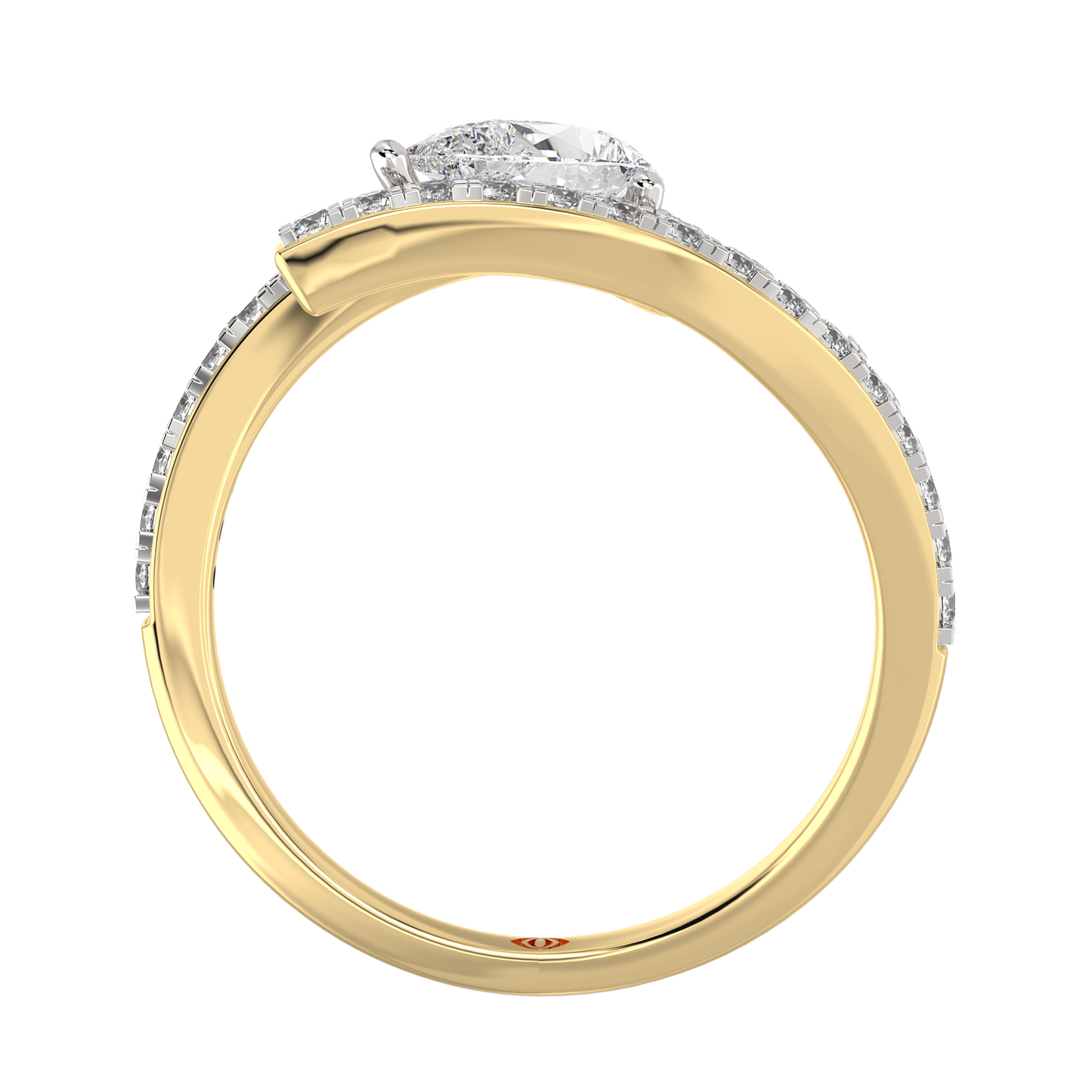Yellow Gold-Stardust Lab-Grown Diamond Cocktail Ring_view=FRONT