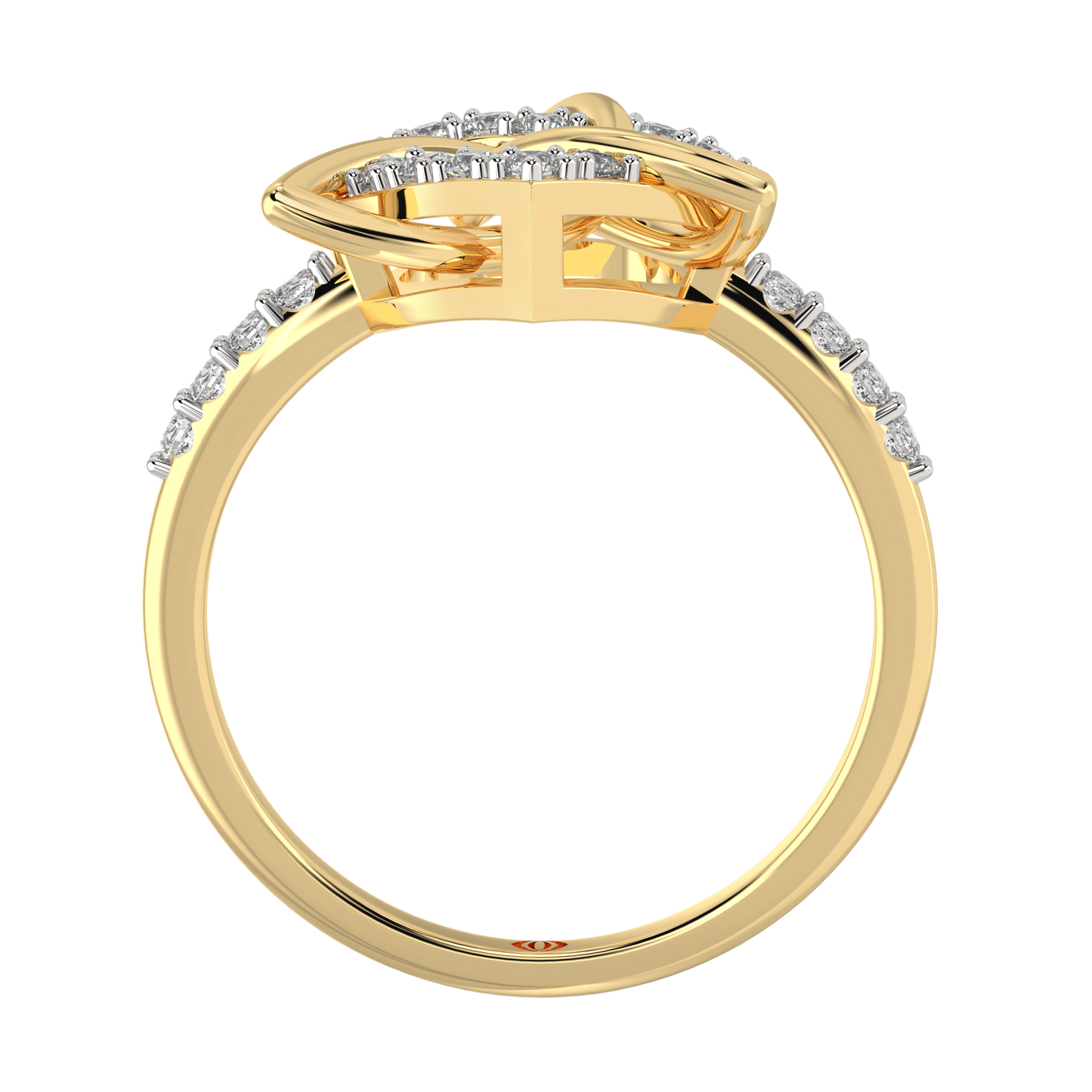 Yellow Gold-Foundation Delicate Rings Lab-Grown Diamond Ring_view=FRONT