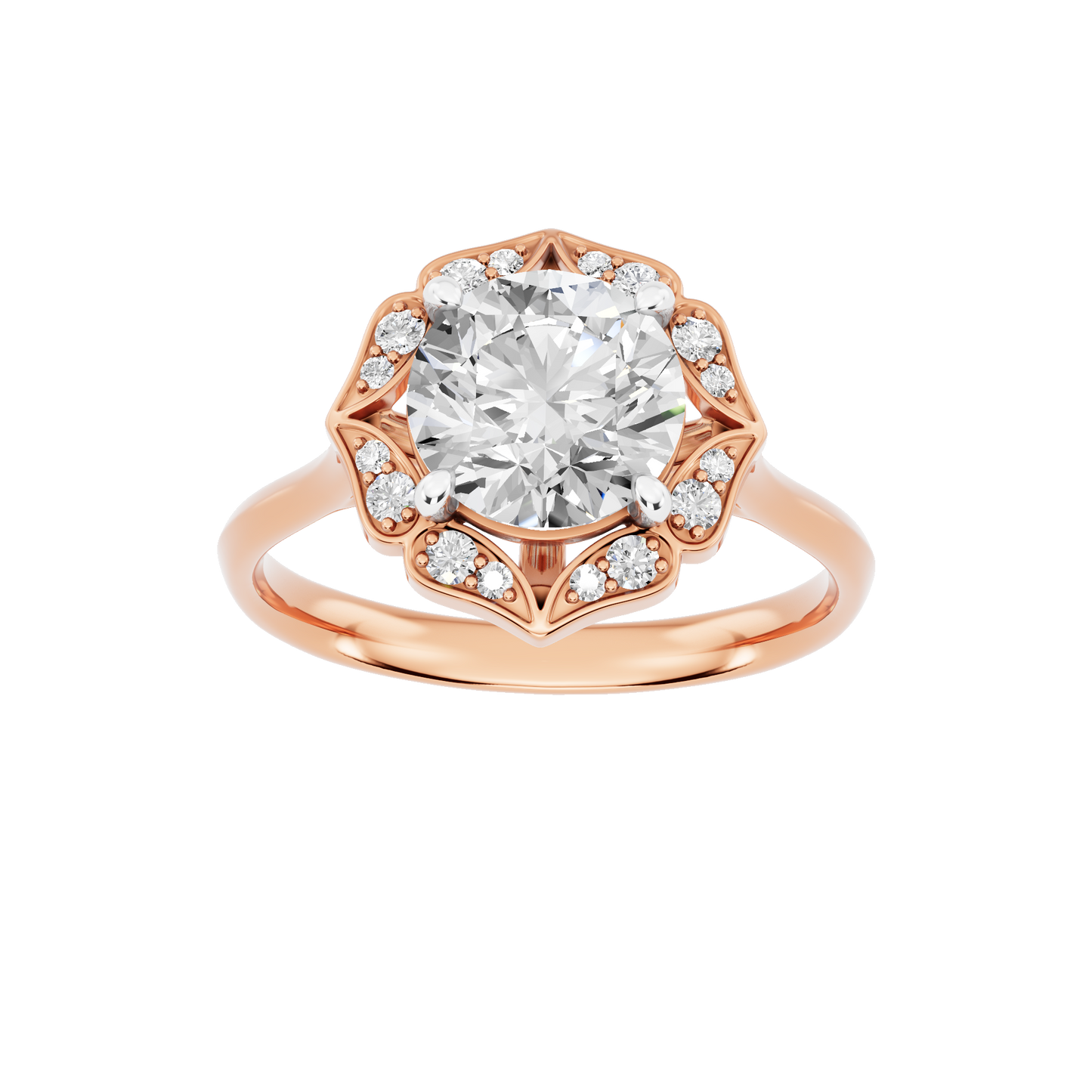 Pink Gold-Orion Lab-Grown Diamond Engagement Ring_view=3DH