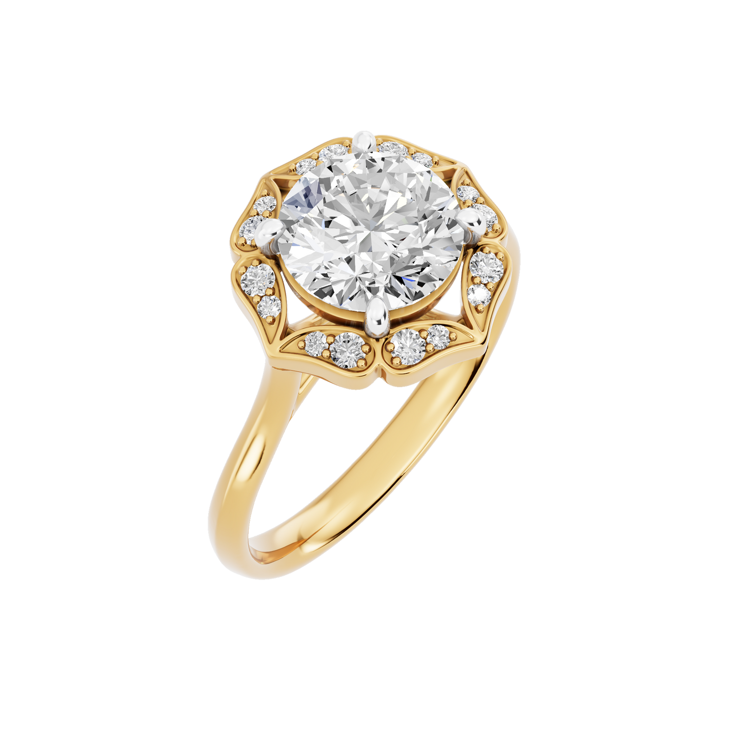 Yellow Gold-Orion Lab-Grown Diamond Engagement Ring_view=3DV