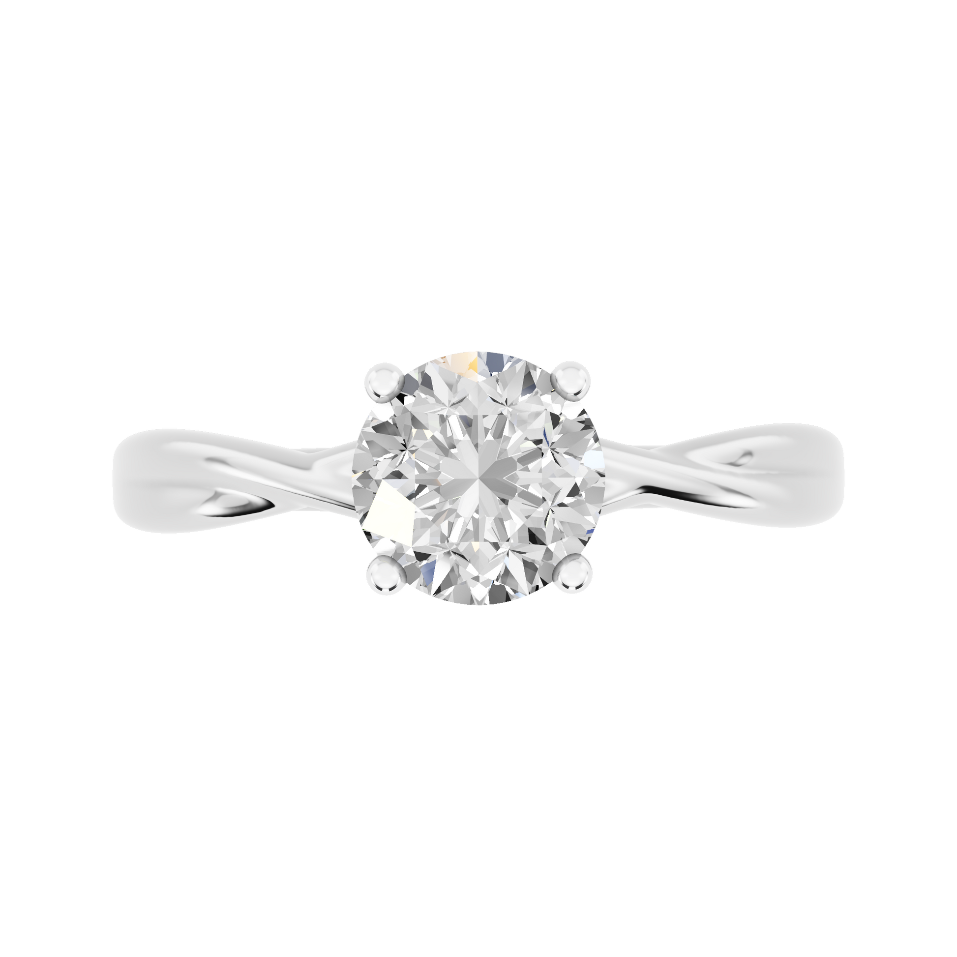 White Gold-Quasar Lab-Grown Diamond Engagement Ring_view=TOP