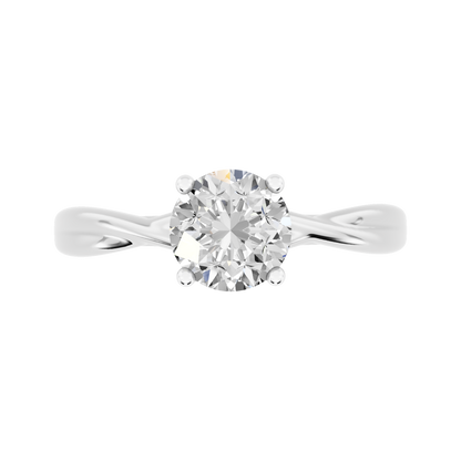 White Gold-Quasar Lab-Grown Diamond Engagement Ring_view=TOP