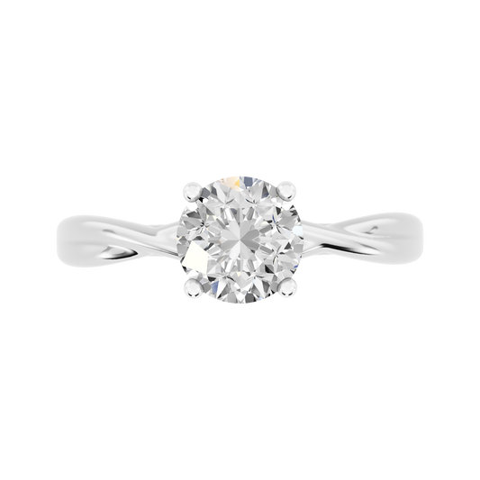White Gold-Quasar Lab-Grown Diamond Engagement Ring_view=TOP