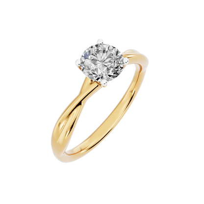 Yellow Gold-Quasar Lab-Grown Diamond Engagement Ring_view=3DV
