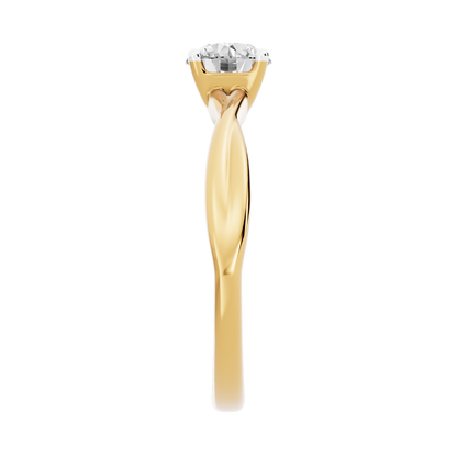 Yellow Gold-Quasar Lab-Grown Diamond Engagement Ring_view=SIDE