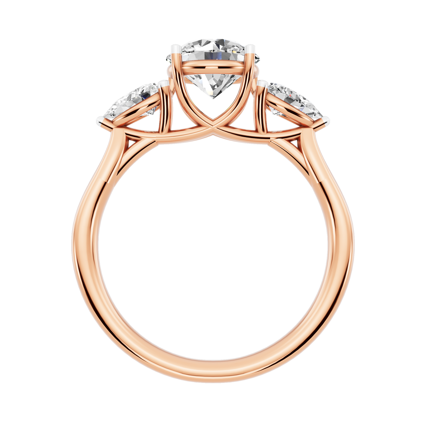 Pink Gold-Sirius Lab-Grown Diamond Engagement Ring_view=FRONT