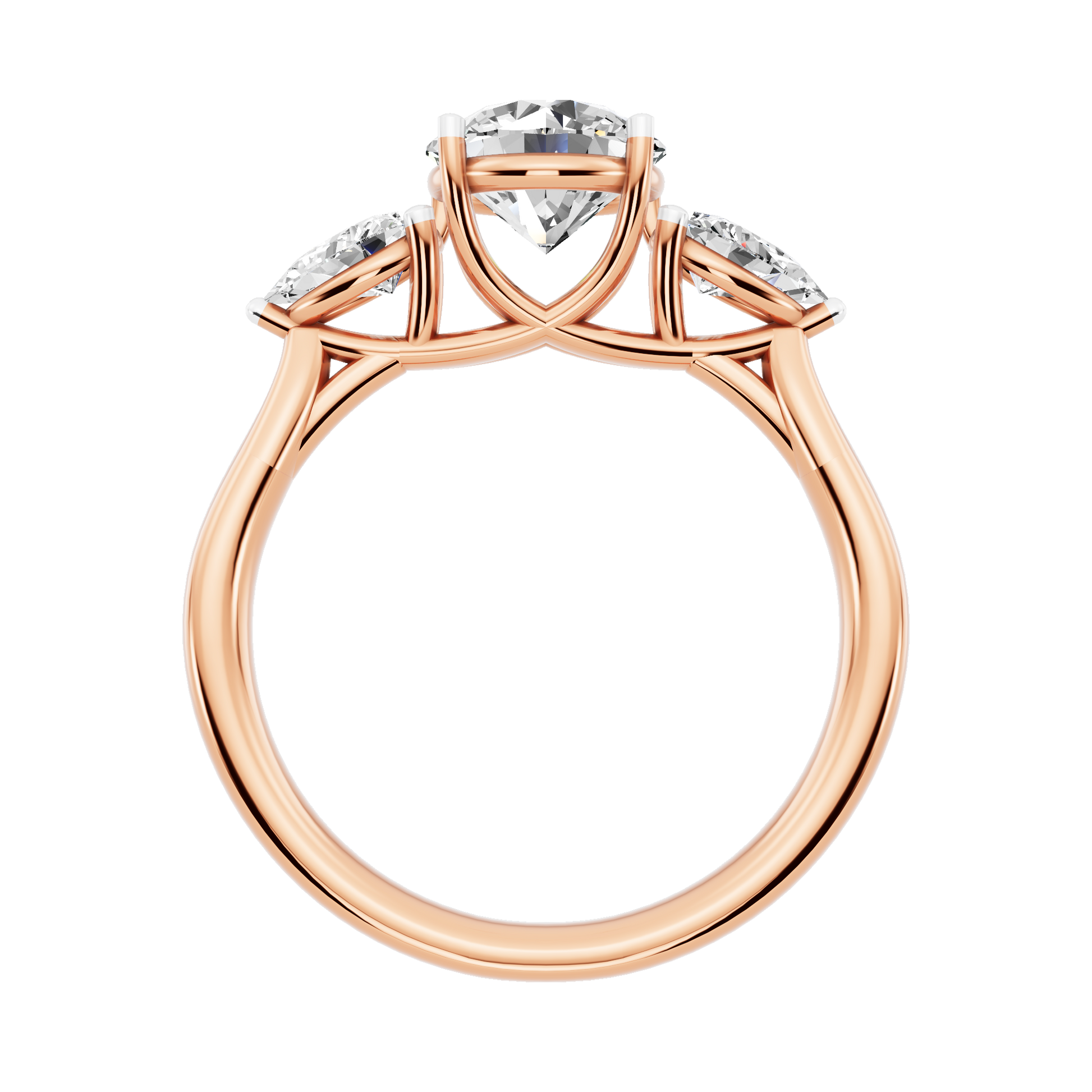 Pink Gold-Sirius Lab-Grown Diamond Engagement Ring_view=FRONT