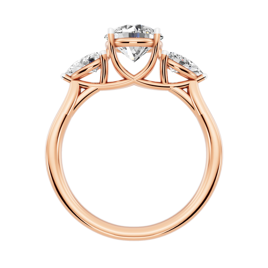 Pink Gold-Sirius Lab-Grown Diamond Engagement Ring_view=FRONT