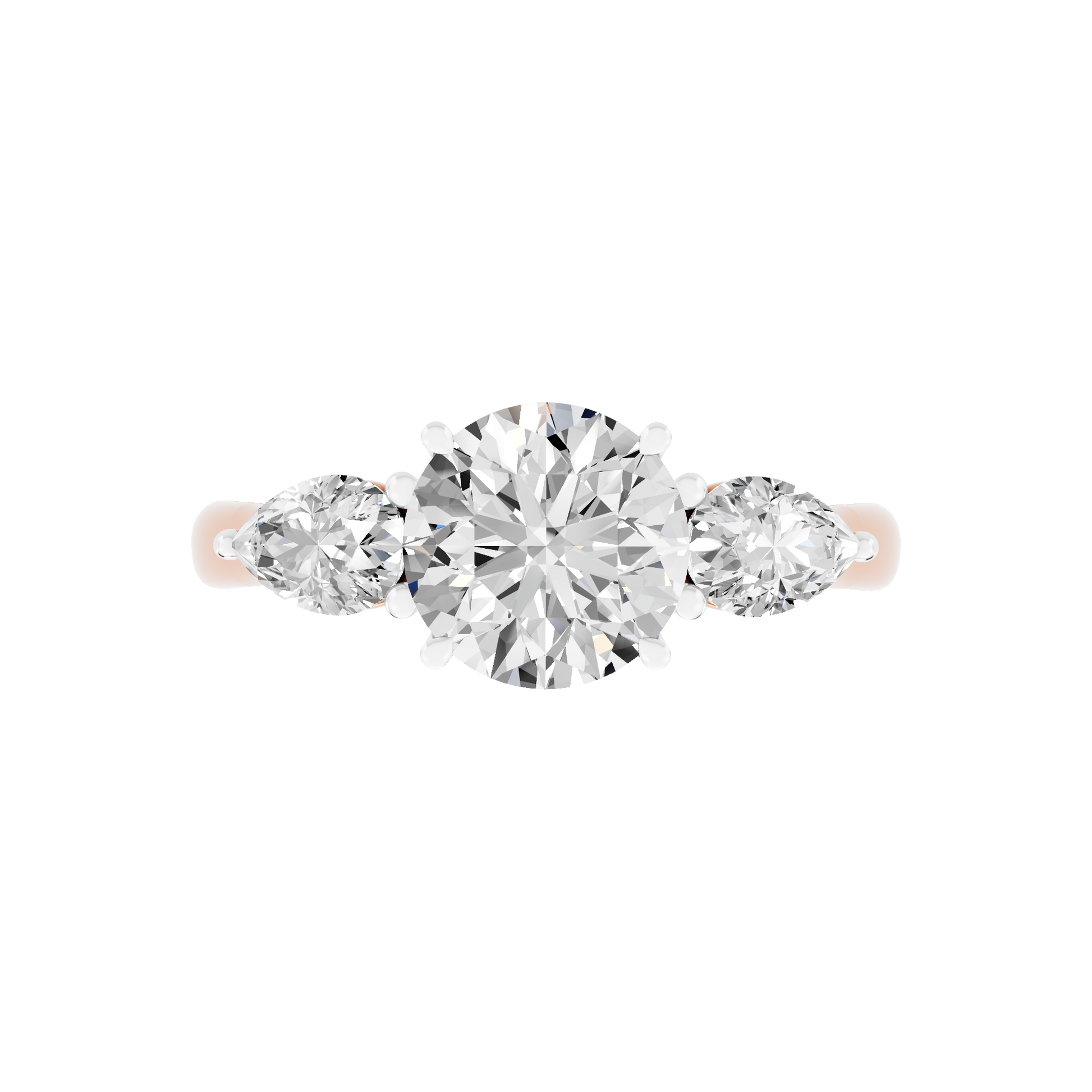 Pink Gold-Sirius Lab-Grown Diamond Engagement Ring_view=TOP