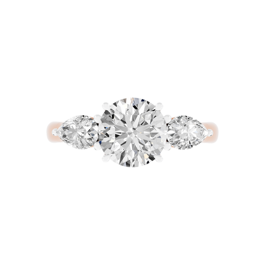 Pink Gold-Sirius Lab-Grown Diamond Engagement Ring_view=TOP