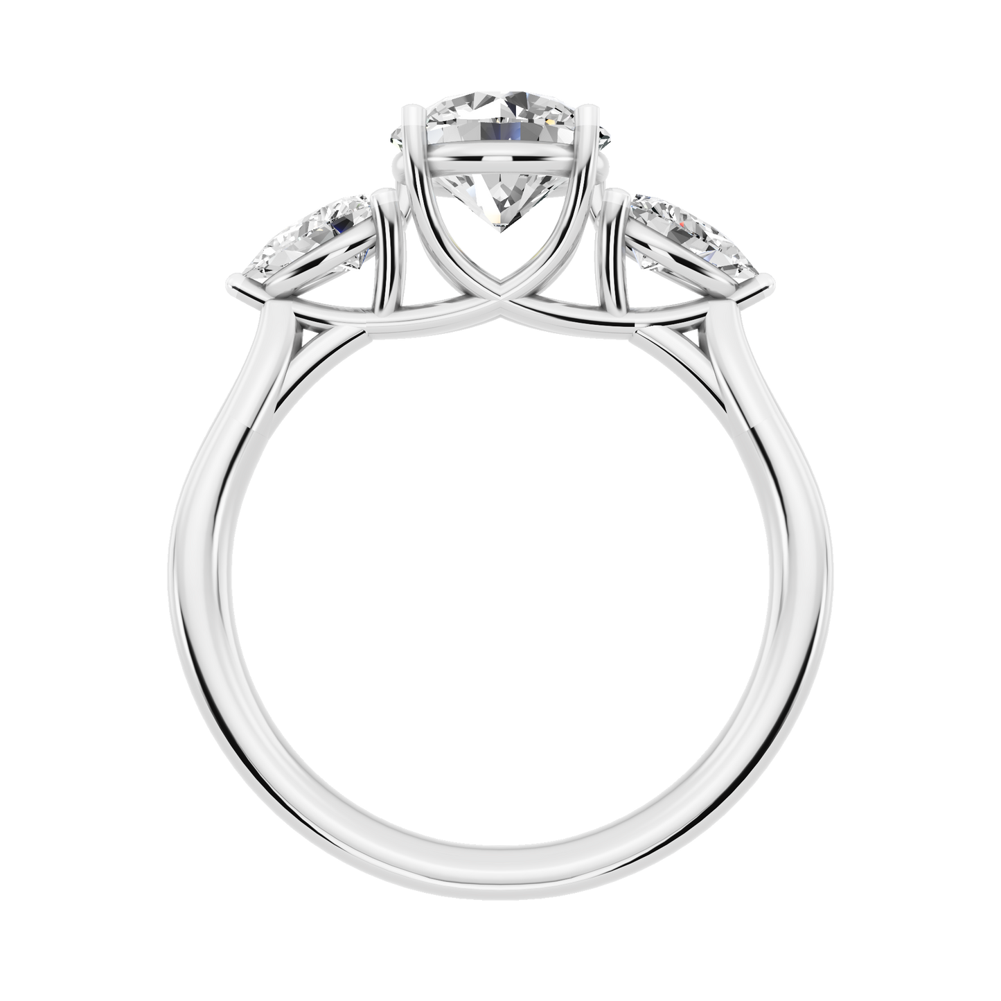 White Gold-Sirius Lab-Grown Diamond Engagement Ring_view=FRONT