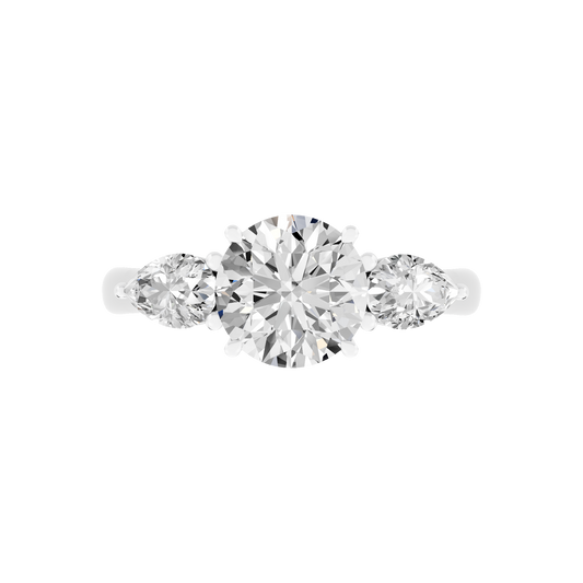 White Gold-Sirius Lab-Grown Diamond Engagement Ring_view=TOP