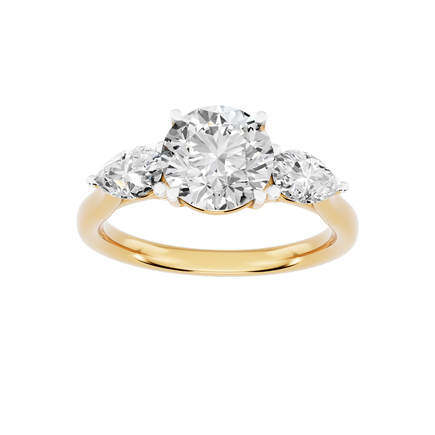 Yellow Gold-Sirius Lab-Grown Diamond Engagement Ring_view=3DH