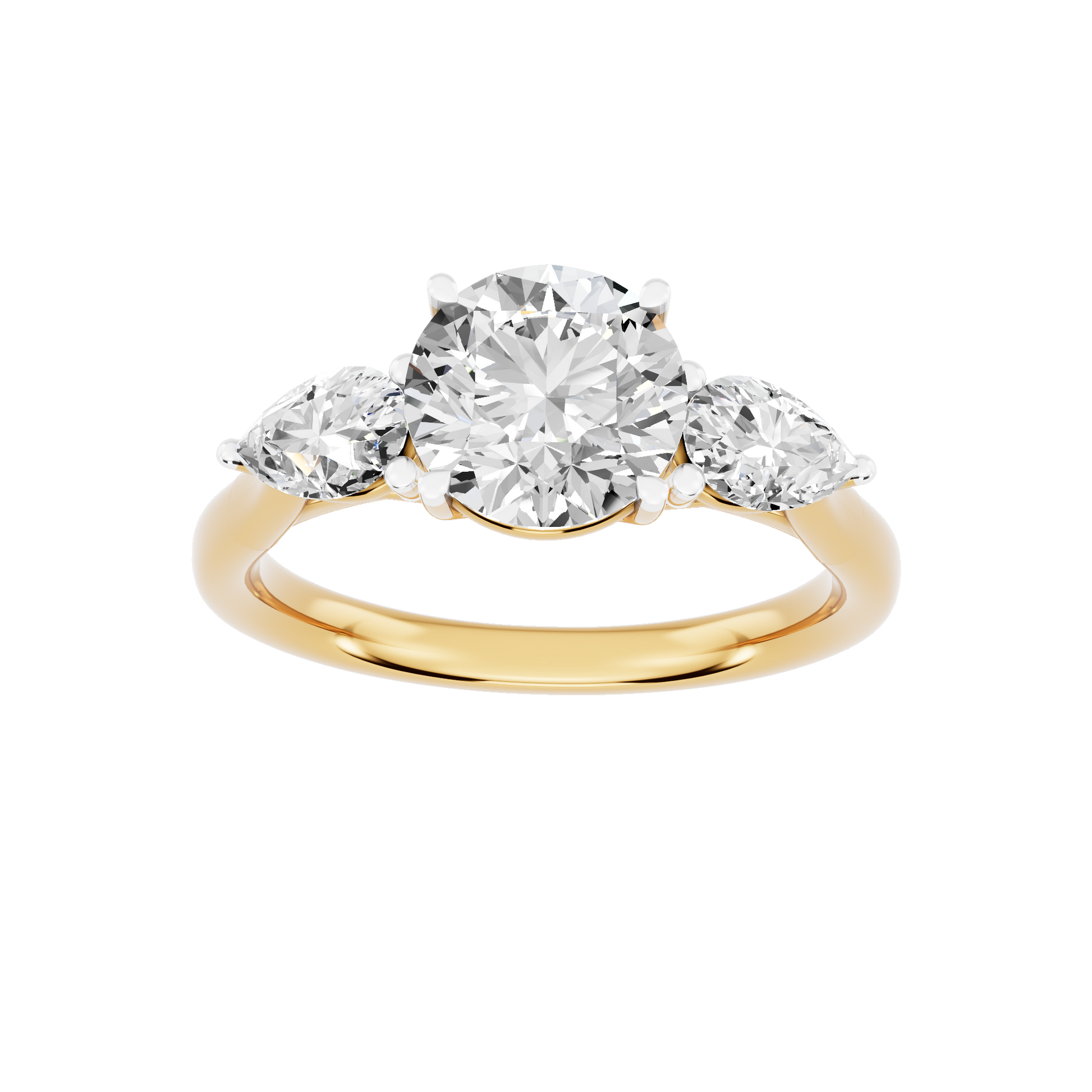 Yellow Gold-Sirius Lab-Grown Diamond Engagement Ring_view=3DH