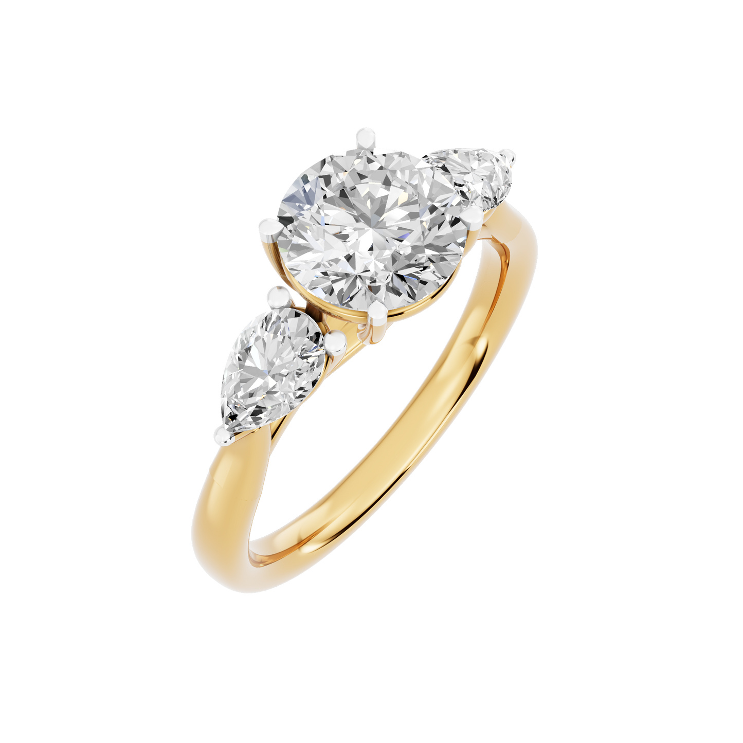 Yellow Gold-Sirius Lab-Grown Diamond Engagement Ring_view=3DV