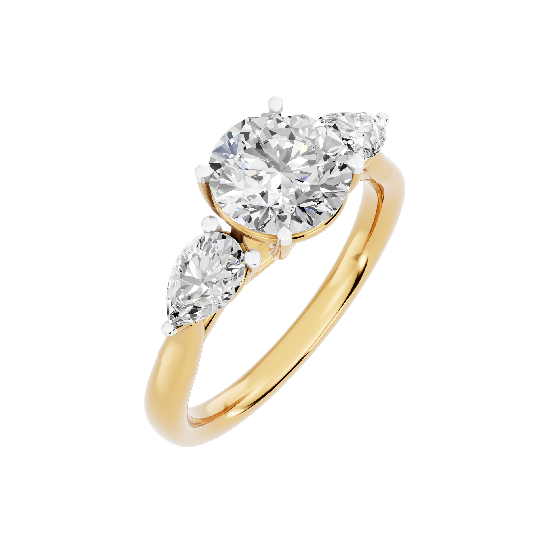Yellow Gold-Sirius Lab-Grown Diamond Engagement Ring_view=3DV