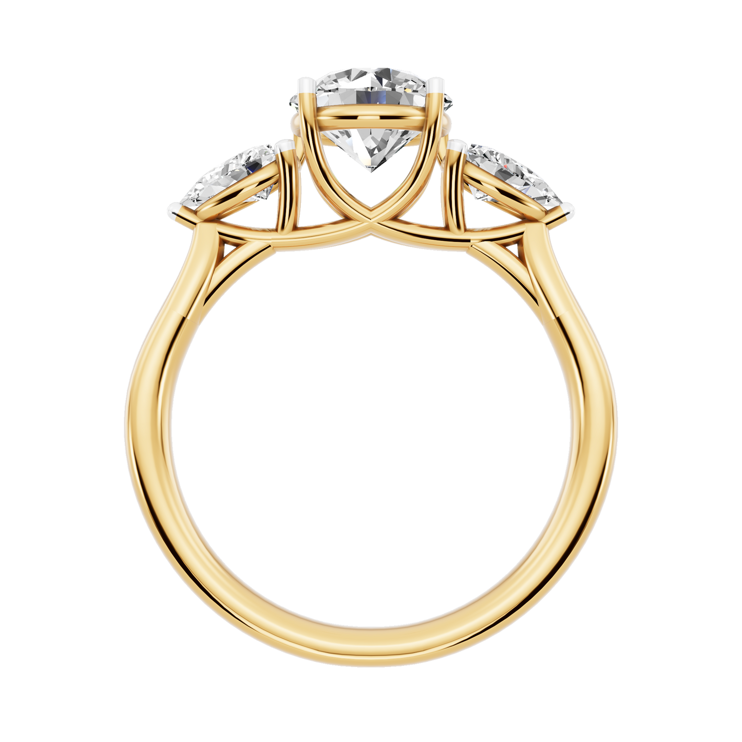 Yellow Gold-Sirius Lab-Grown Diamond Engagement Ring_view=FRONT