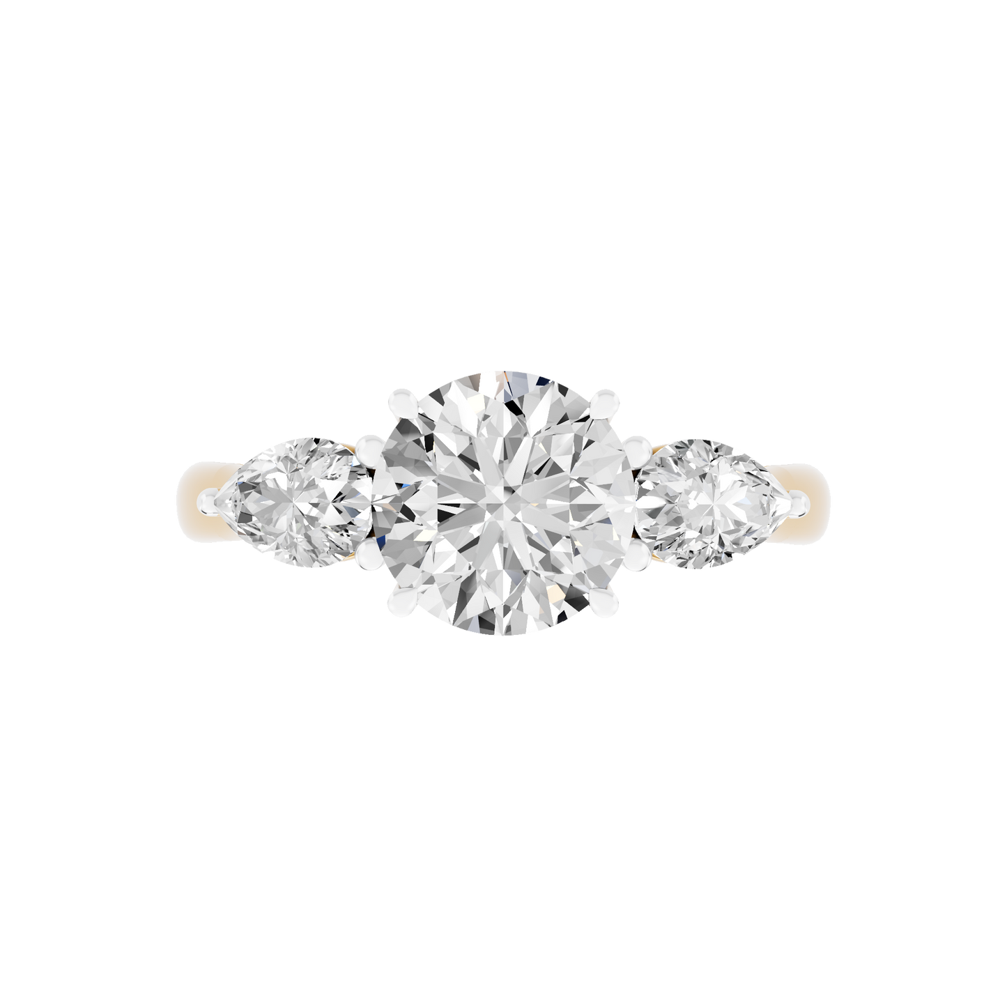 Yellow Gold-Sirius Lab-Grown Diamond Engagement Ring_view=TOP