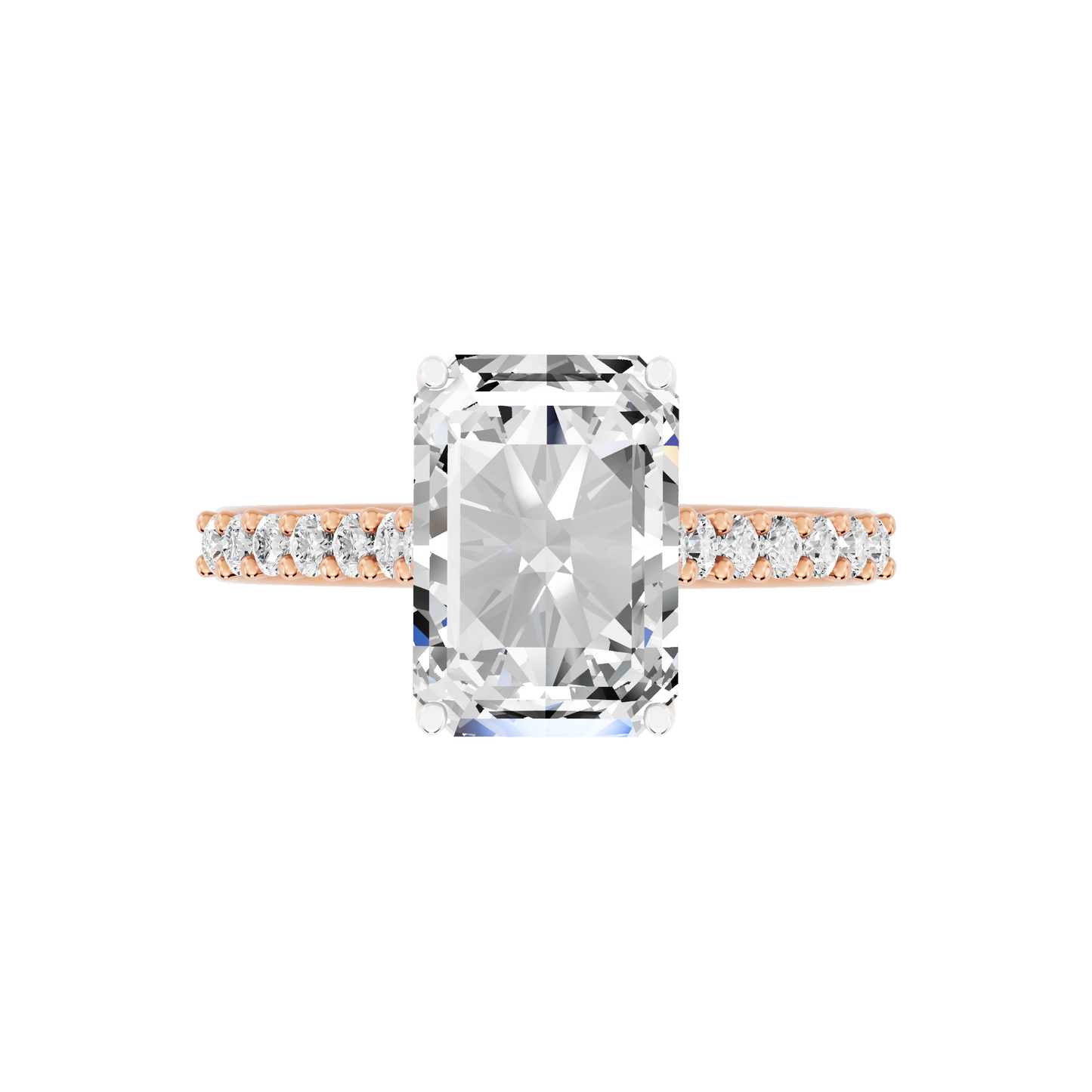 Pink Gold-Phoenix Statement Solitaires Lab-Grown Diamond Engagement Ring_view=TOP