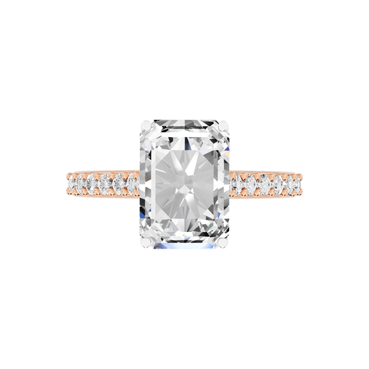 Pink Gold-Phoenix Statement Solitaires Lab-Grown Diamond Engagement Ring_view=TOP