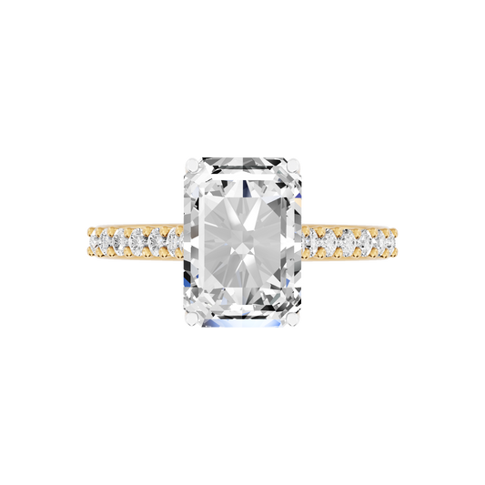 Yellow Gold-Phoenix Statement Solitaires Lab-Grown Diamond Engagement Ring_view=TOP