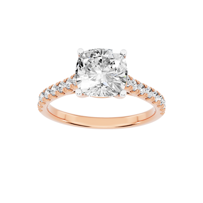 Pink Gold-Supernova Statement Solitaires Lab-Grown Diamond Engagement Ring_view=3DH