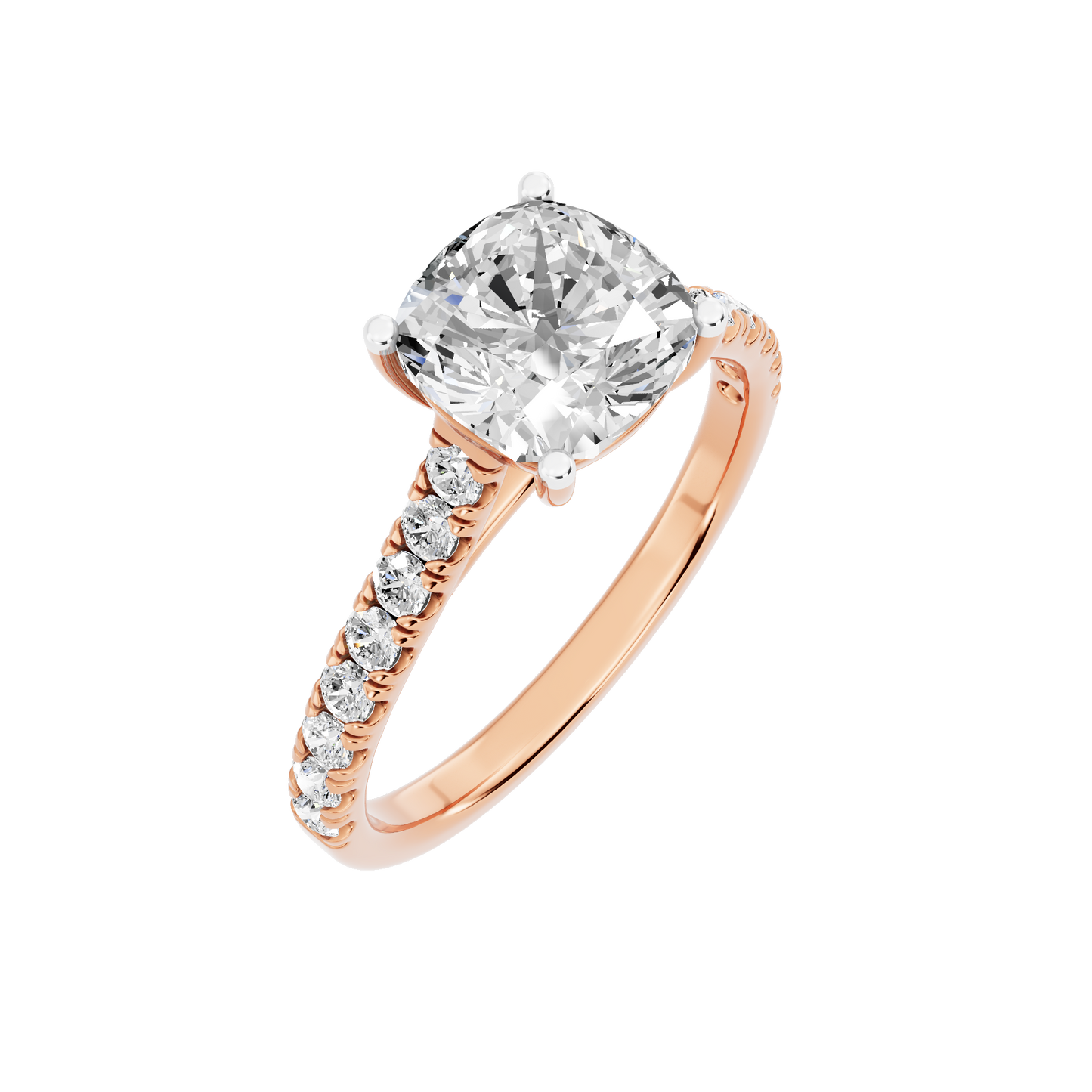 Pink Gold-Supernova Statement Solitaires Lab-Grown Diamond Engagement Ring_view=3DV